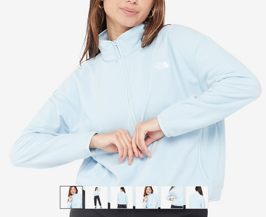 The North Face Women's TKA Glacier Cropped Fleece / BNWT / Beta Blue / RRP £65