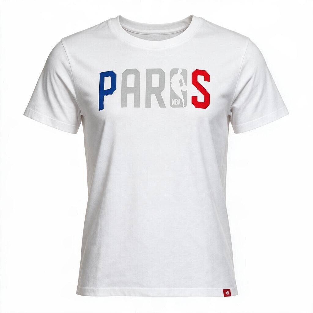 NBA Paris Mens Tee / White, Navy, Black / RRP £40