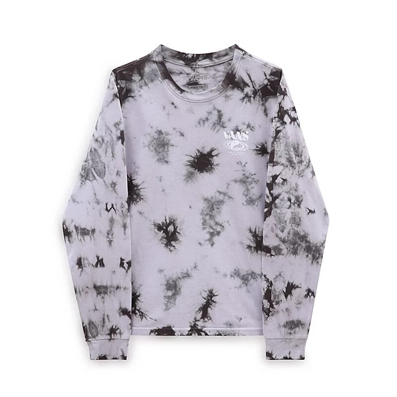 Vans Girls Long Sleeve Funtasy Logo T-Shirt / Tie Dye Purple / RRP £35