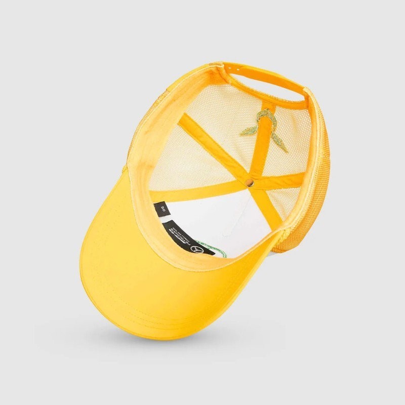 Mercedes Adult MAPF1 Lewis Hamilton Silverstone Cap / Yellow / RRP £45