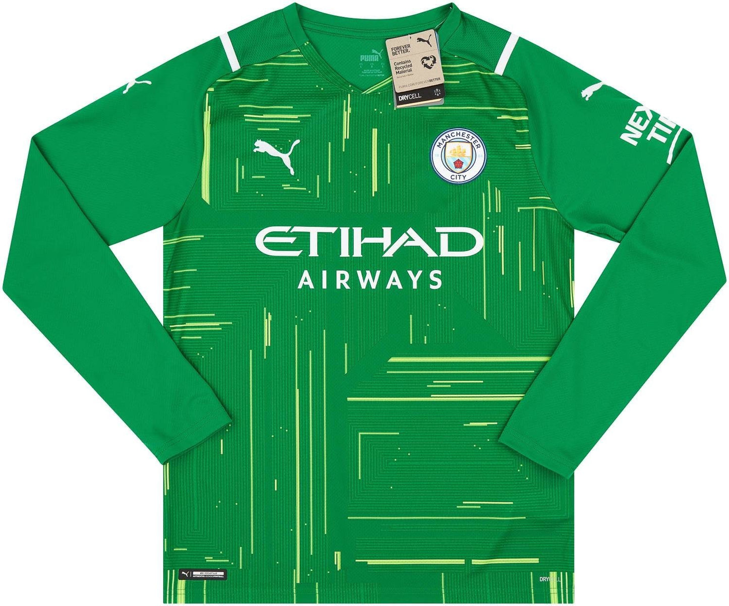 Puma Mens 2021-22 Manchester City Gk Shirt / Green / RRP £69.99