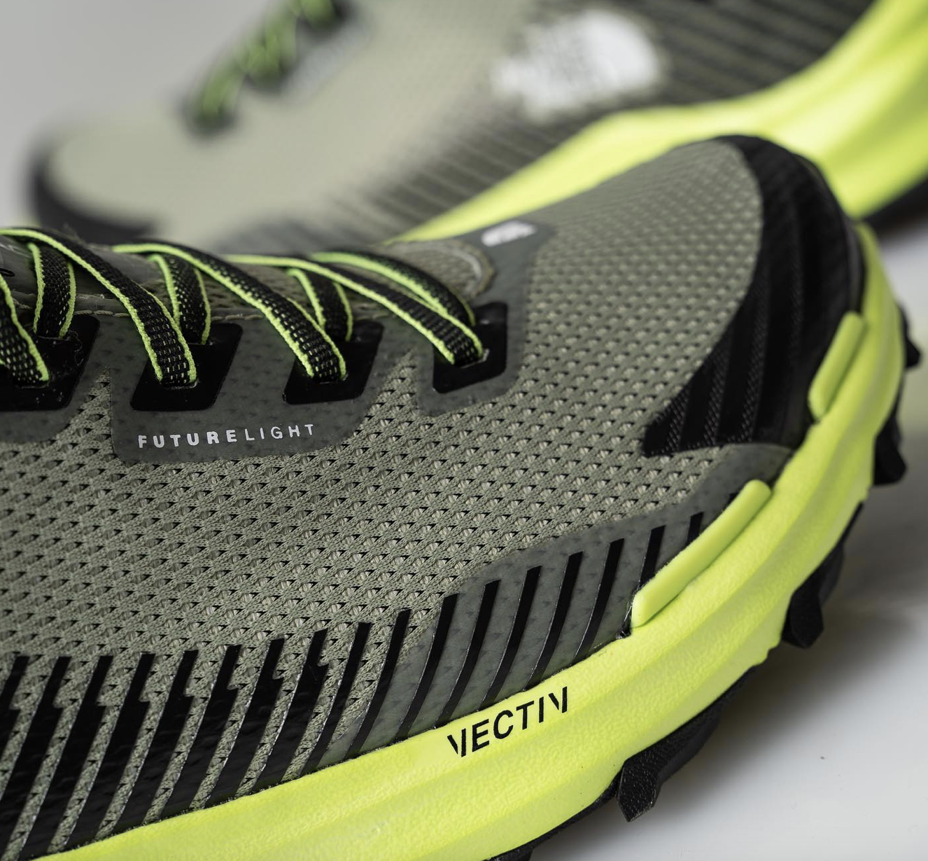 The North Face Men’s VECTIV Fastpack FUTURELIGHT Hiking Shoes–TeaGreen/TNF Black