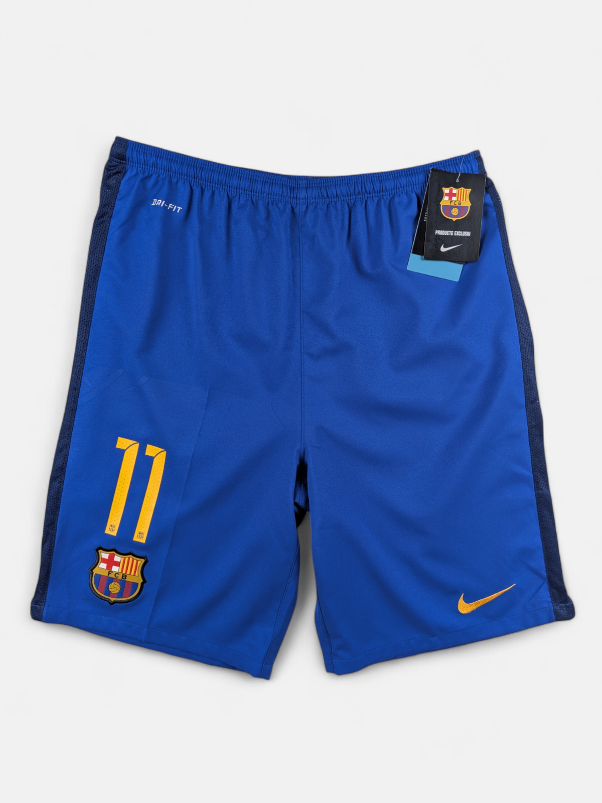 Nike Kids 2015-16 Barcelona Away Shorts 11 Neymar / BNWT / Blue / RRP £35