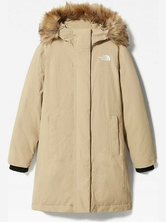 The North Face Women Arctic Parka Jacket Coat / Hawthorne Khaki / RRP £395