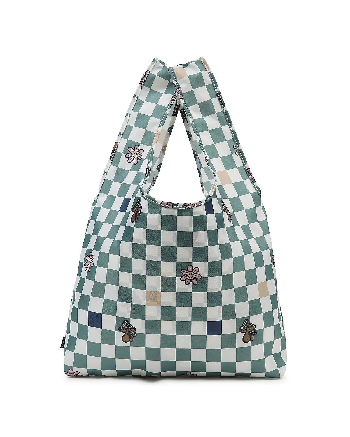 Vans Womens Contortion Tote Bag / Checker Green / RRP £24