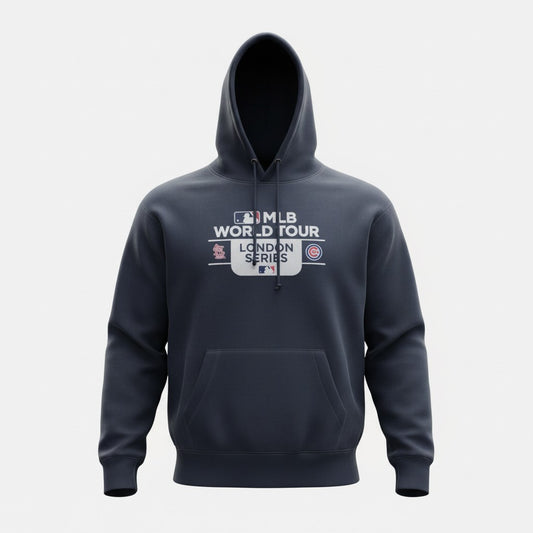 47 Mens Imprint Headline Hoodie  MLB London Series / Fall Navy / RRP £70