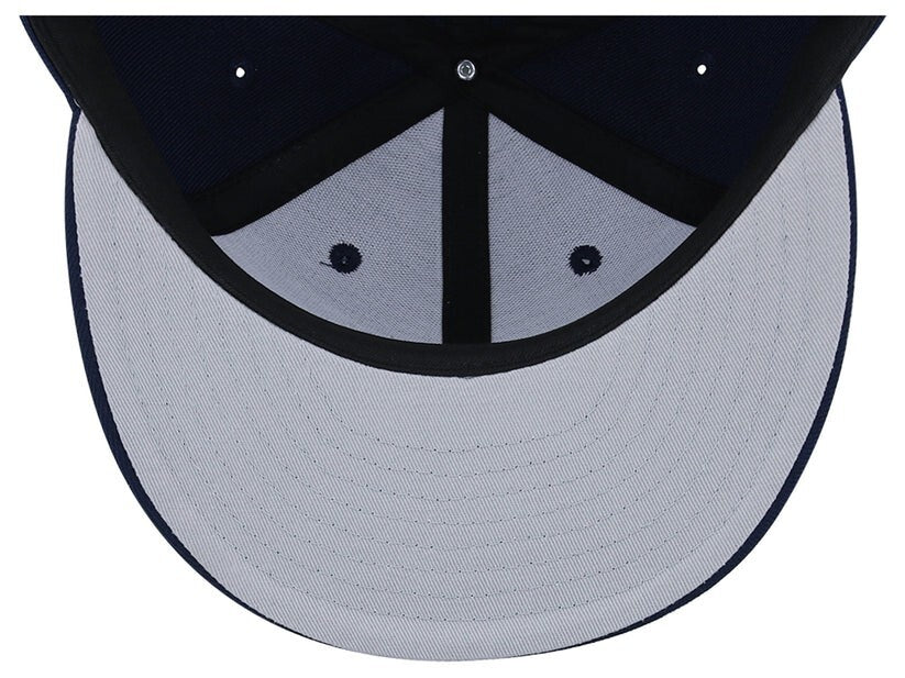 Crowns By Lids Unisex Plain Dime Snapback Hat / Navy / £22