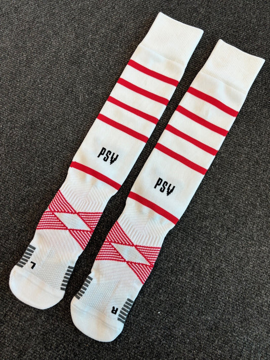Puma PSV Kids Home Football Socks / White Red / RRP £13
