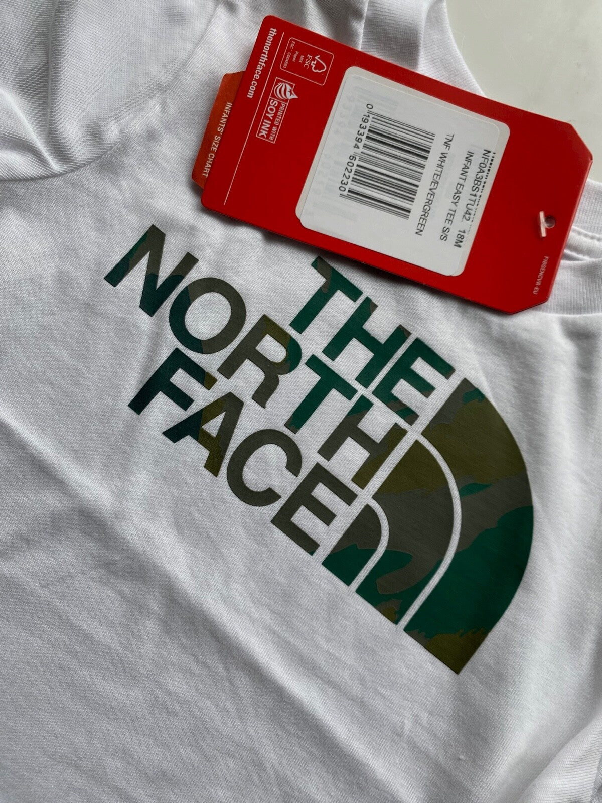 The North Face Baby Toddler S/S Easy T-Shirt / TNF White / RRP £17