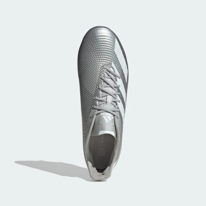 Adidas Mens Adizero RS7 (FG) Rugby Boots / Silver White / RRP £170