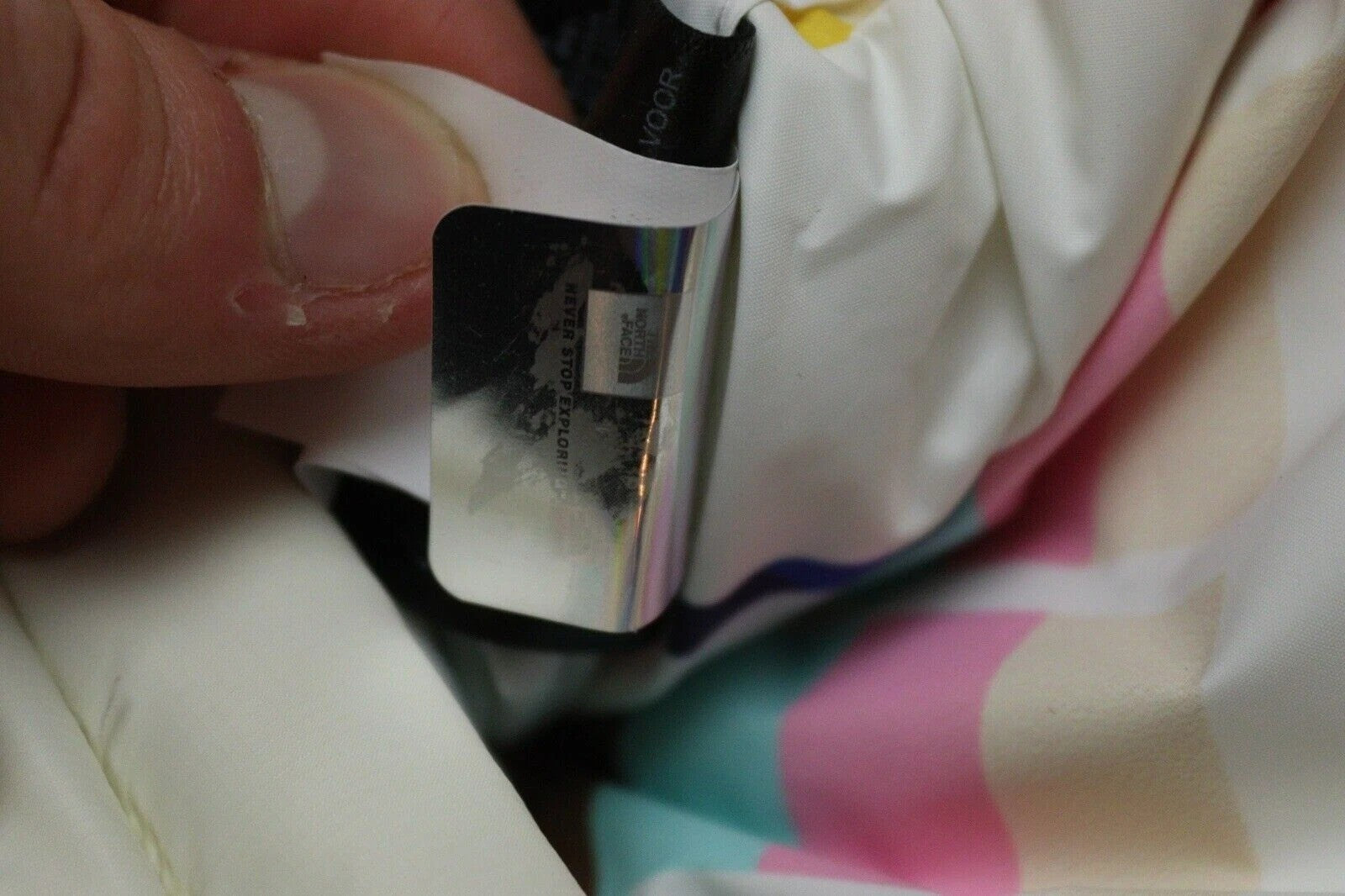 The North Face Womens Nuptse Pride Jacket / Gardenia White / RRP £270