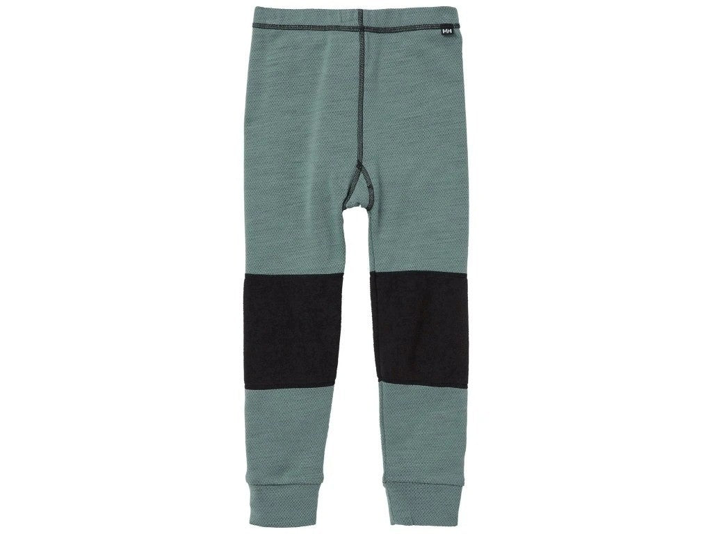 Helly Hansen Kids Merino Camo Thermal Set / Green Black / RRP £60