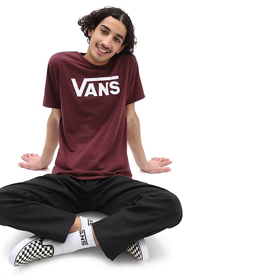 Vans Mens Classic T-Shirt / Port Red White / RRP £25