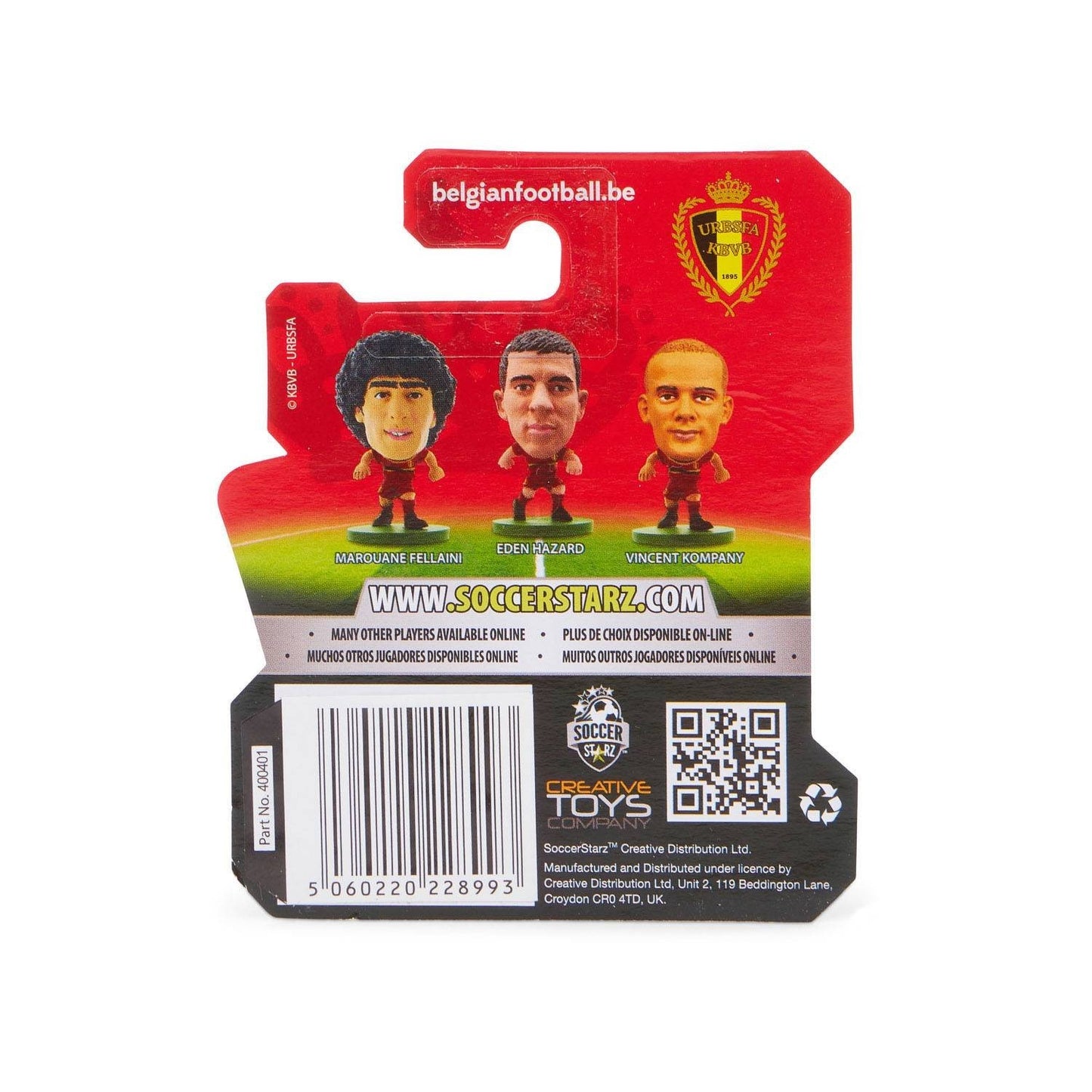 Soccerstarz Mens 2012-13 Belgium Soccerstarz Kompany #4 Figurine /Red/RRP £3.99