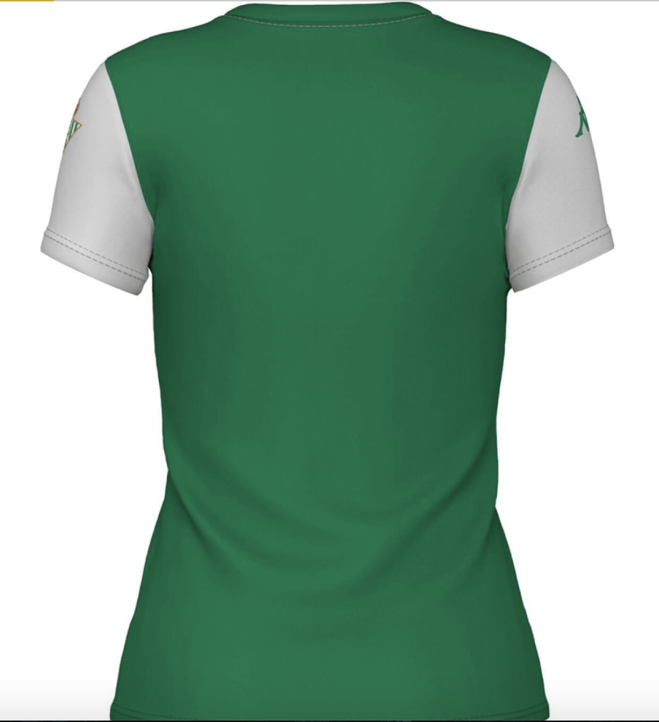 Kappa Real Betis Women's Fan T-Shirt / Green White / RRP £20