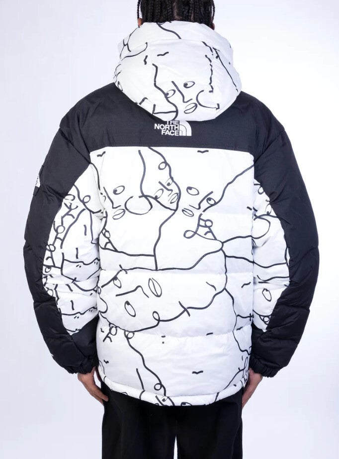 The North Face Men’s Himalayan Puffer Parka Jacket / White Black / RRP £360