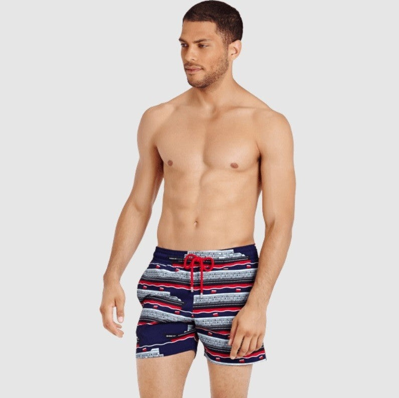 Vilebrequin Swim Shorts / Mens / Moorise / Blue Red / RRP £220