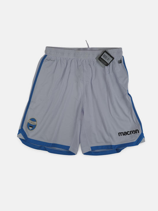 Macron Mens 2017-18 Spal Home Football Shorts / White / RRP £29.99