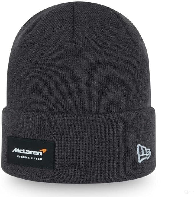 New Era McClaren F1 Cuffed Knit Beanie Hat / Grey / RRP £28
