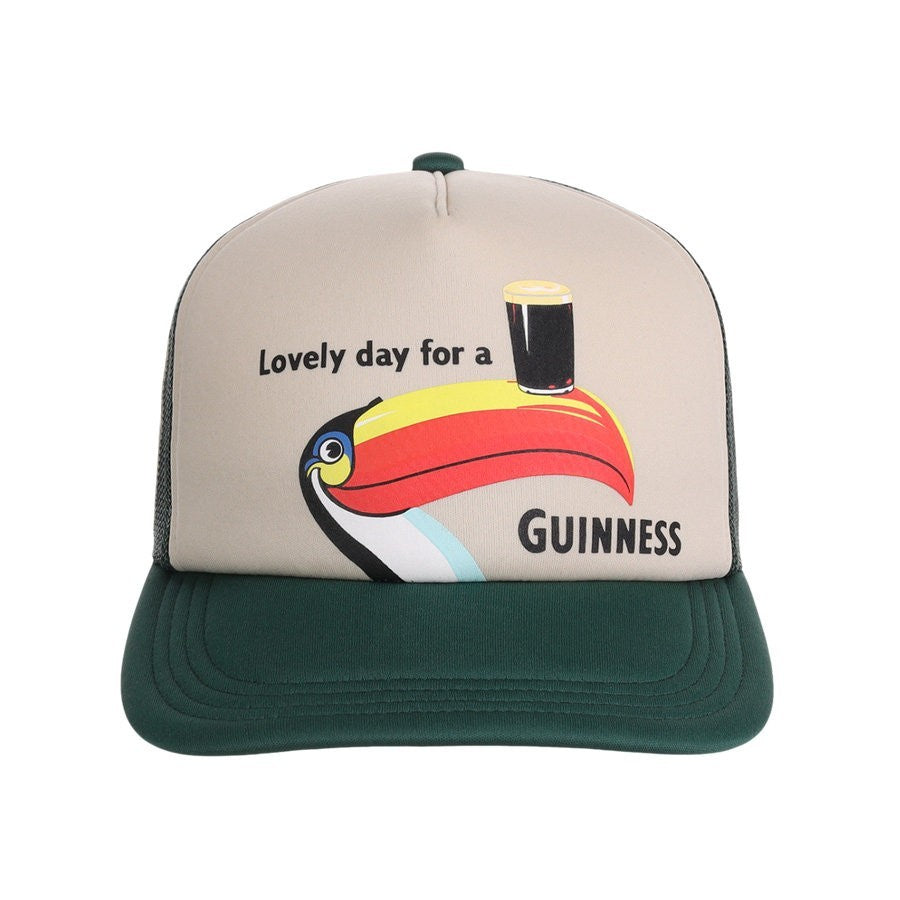 Guinness Adult Lovely Day For A Guinness Trucker Cap / Tan Green / RRP £32