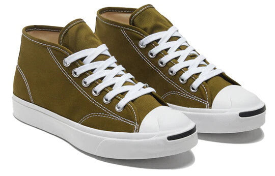 Converse Unisex Jack Purcell Mid Trainers / Moss Khaki Green / RRP £70