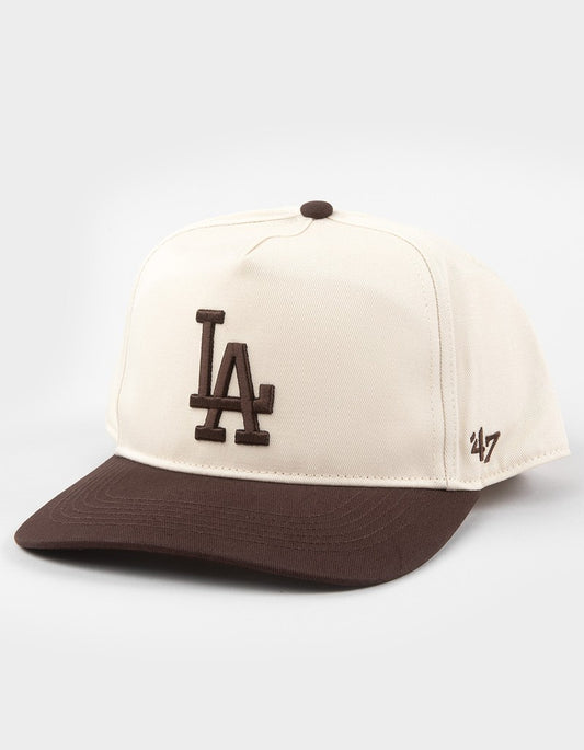 47 Brand LA Dodgers 2-Tone Adjustable Cap / Natural Brown / RRP £30