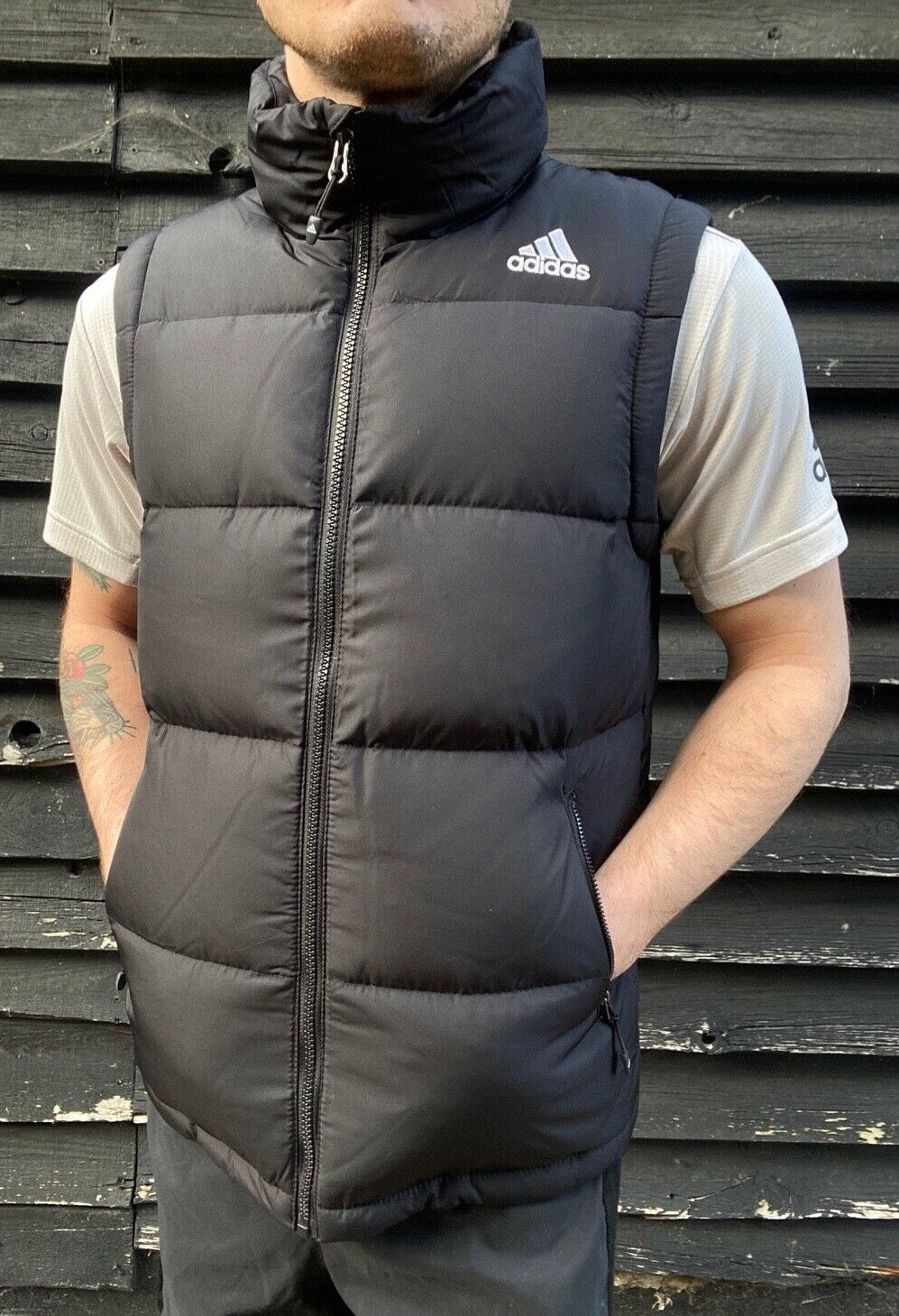 Adidas Men's SDP Down Vest Bodywarmer Gilet / BNWT / Black