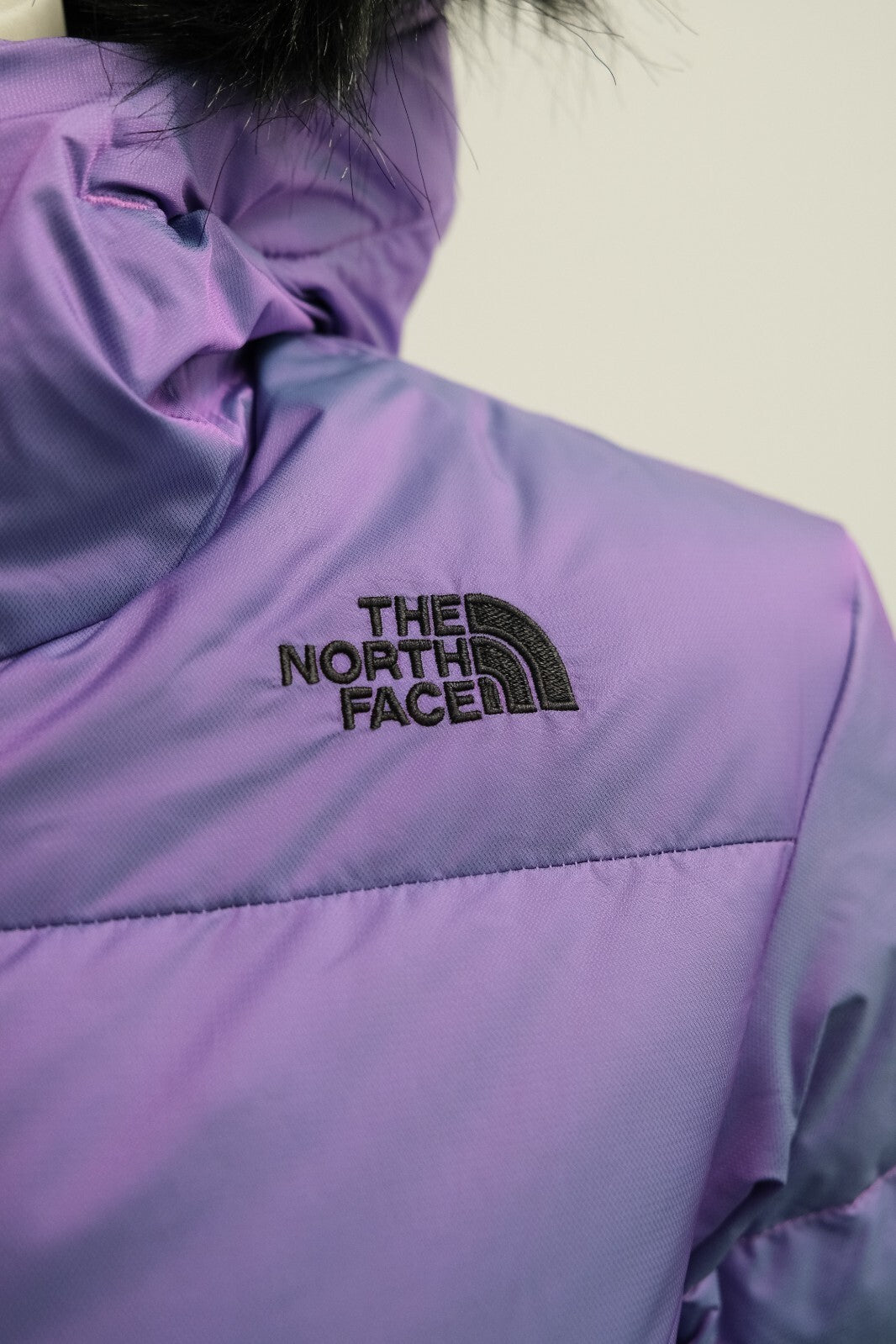 The North Face Girls Print Dealio Puffer Jacket / Purple / Girls / RRP £215