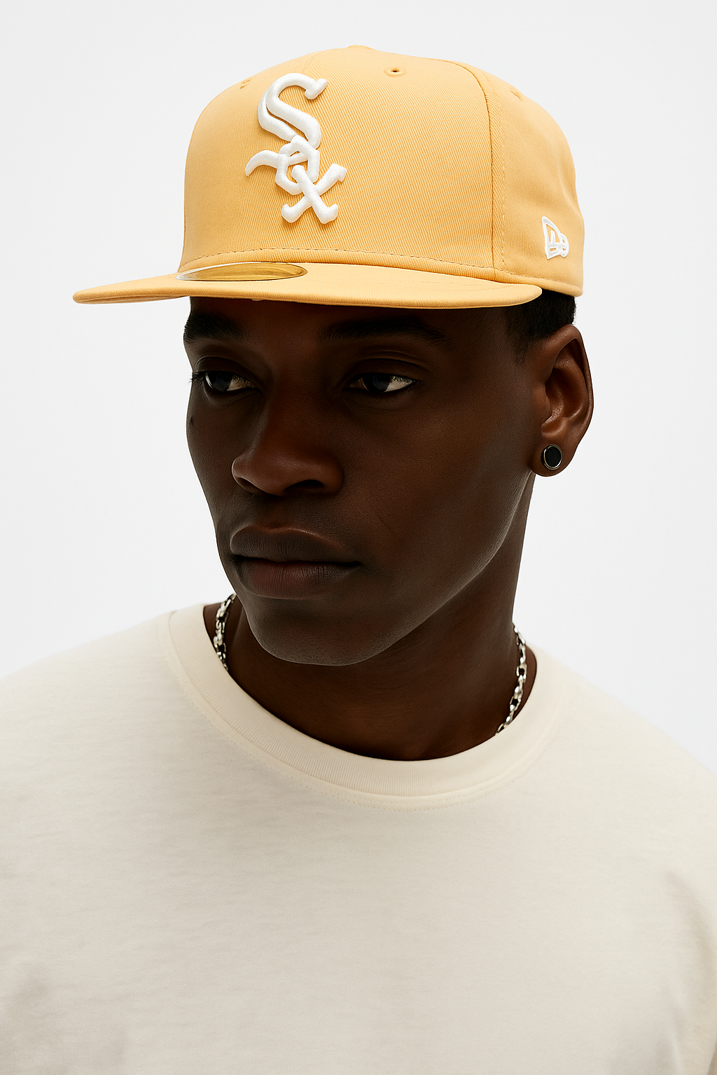 New Era Chicago White Sox 5950 Fitted Cap / Peach White / RRP £34