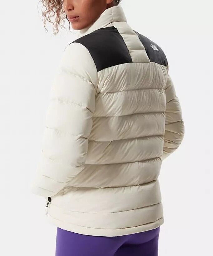 The North Face Womens Massif Puffer Jacket / White Black / RRP £250