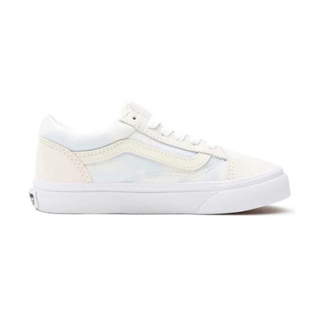 Vans Kids Bleach Wash Old Skool Trainers / White / RRP £50
