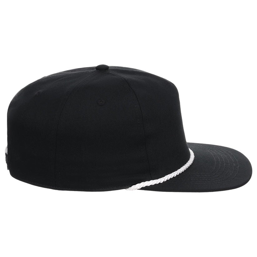 Unisex Plain Fairway Golfer Hat / Black / £23