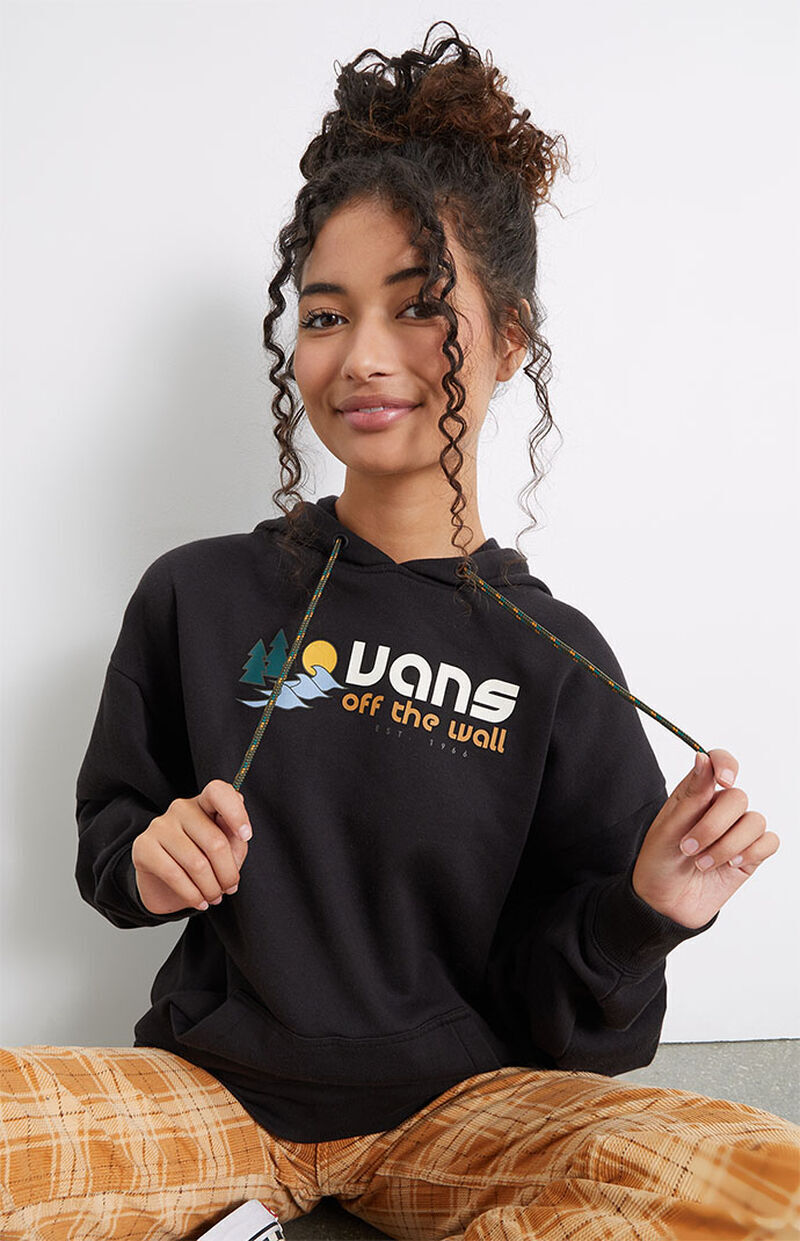 Vans Womens Coastal Logo Hoodie Jumper / Black / RRP £65