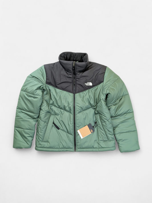 The North Face Womens SAIKURU PUFFER JACKET / Green Black / RRP £215