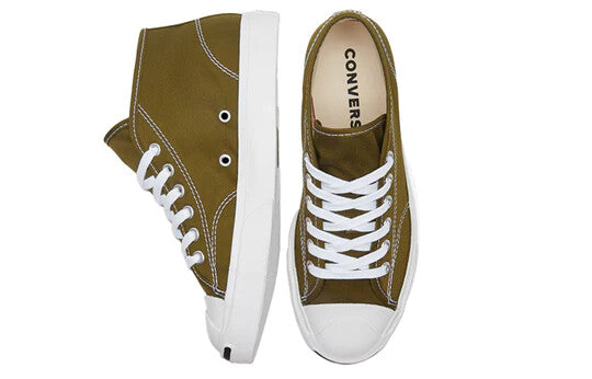 Converse Unisex Jack Purcell Mid Trainers / Moss Khaki Green / RRP £70