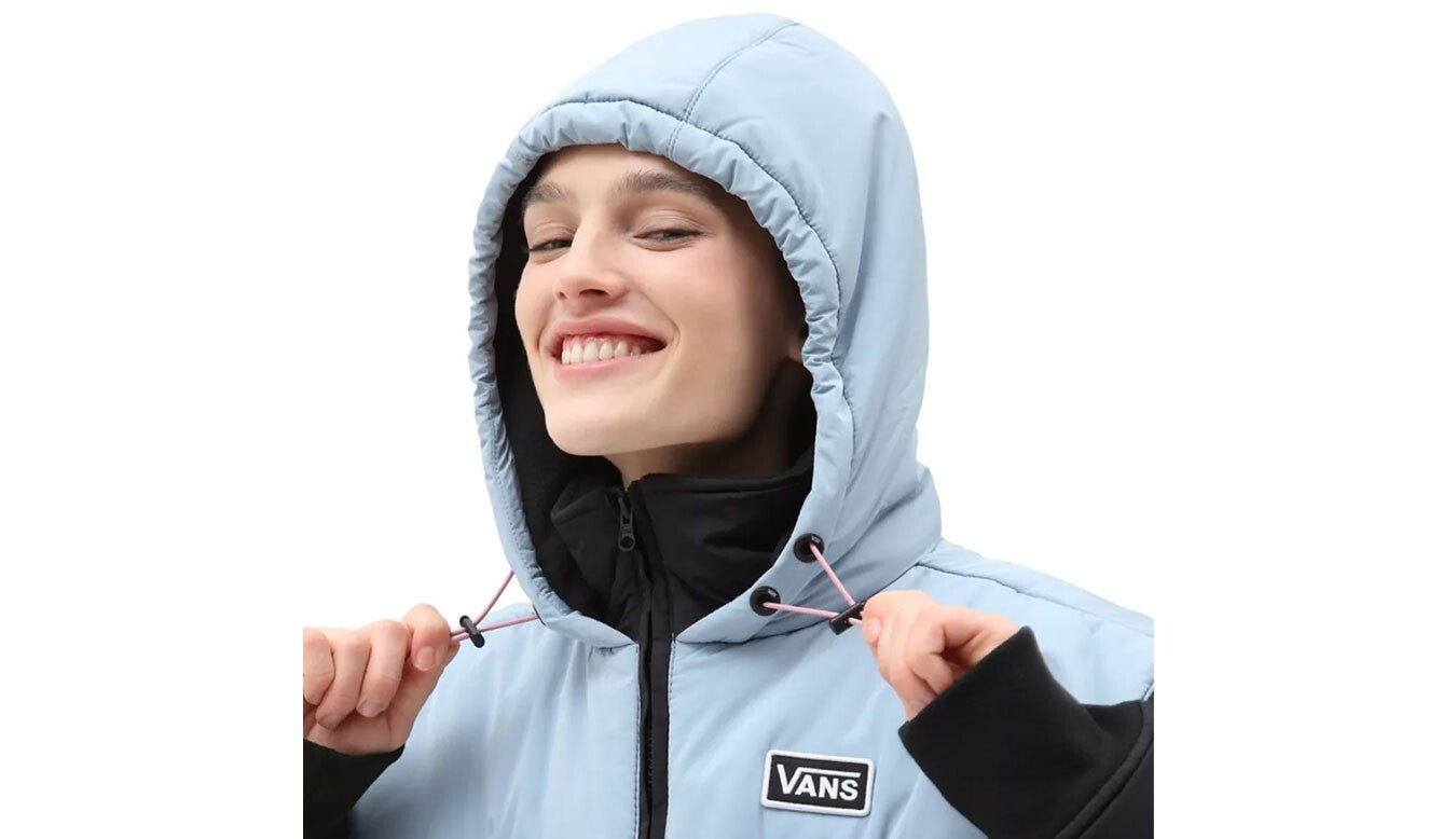 Vans Womens Hard Rain MTE Puffer Jacket / Black Blue / RRP £130