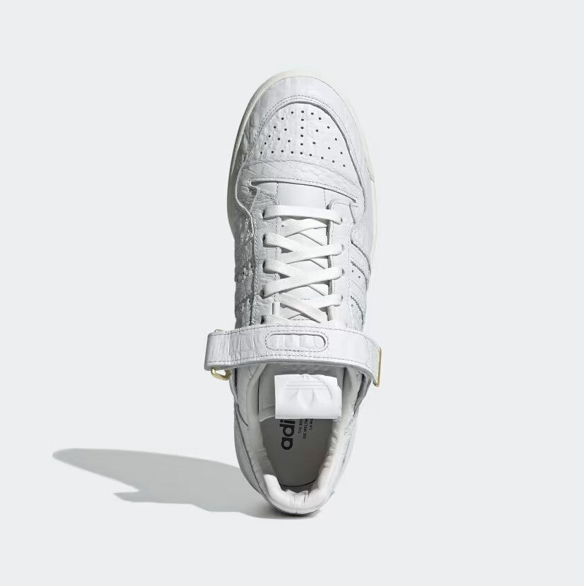 Adidas Mens Forum 84 Croc Skin Low Trainers / White / RRP £100