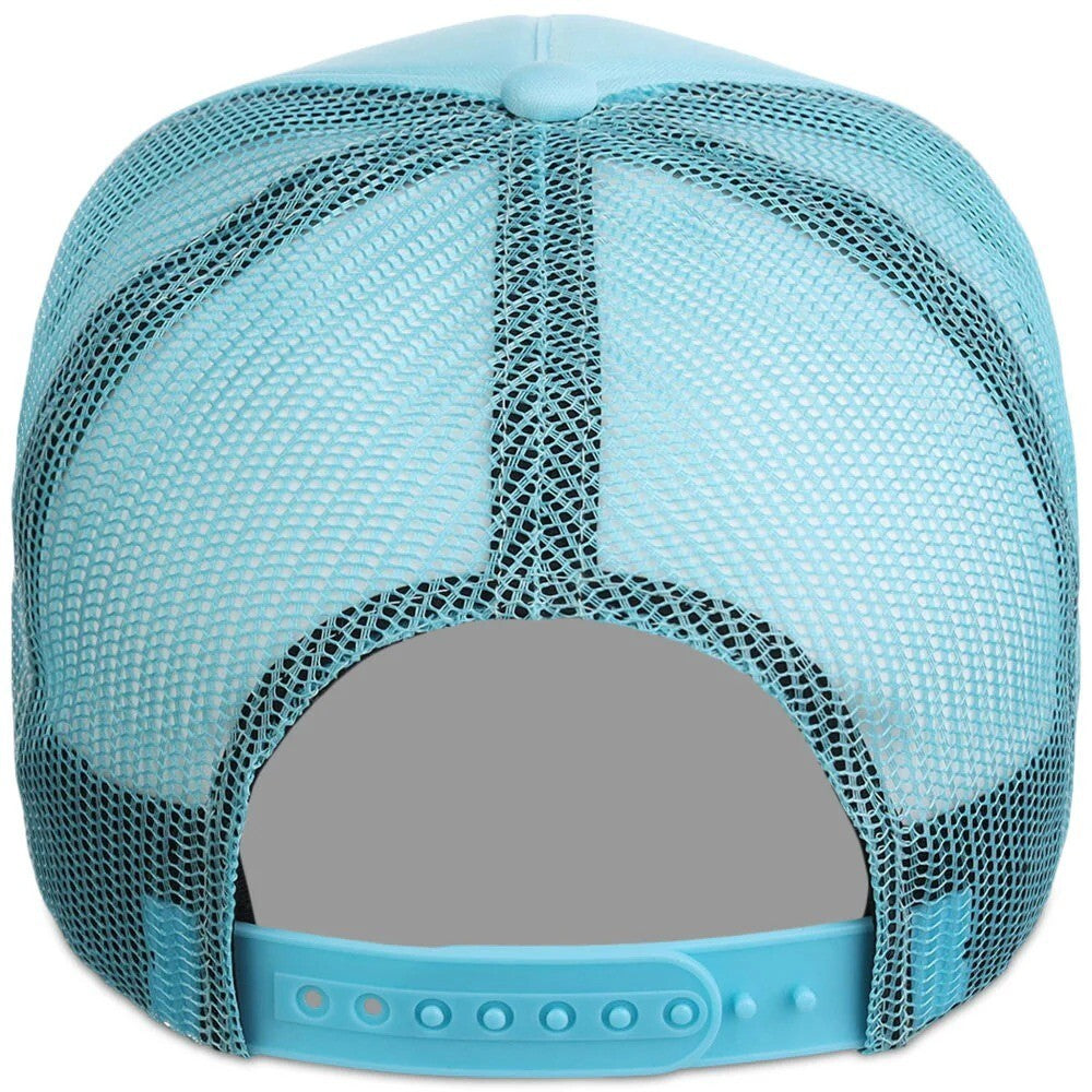 Unisex Plain Screen Foam Trucker Hat / Turquoise / £20