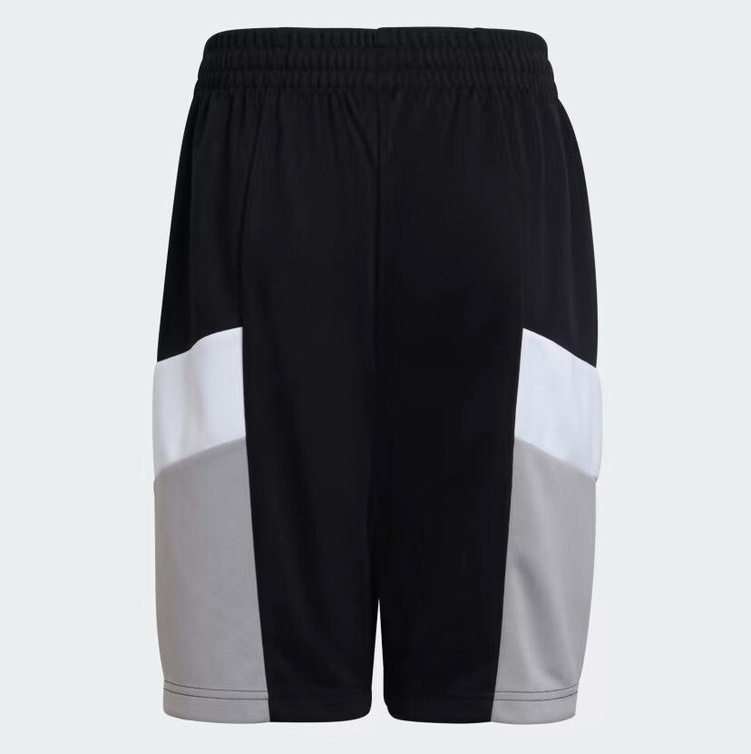 Adidas Boys Colour Block Short / Black Grey White / RRP £20