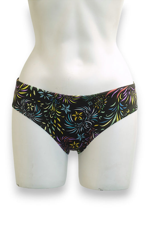 Vilebrequin Bikini Bottom / Womens / Black/Multicolour Plant / RRP £100