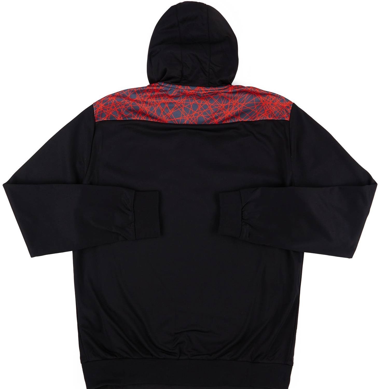 Macron Mens 2020-21 Dundee United Hooded 1/4 Zip Training Top/Black/ RRP £29.99