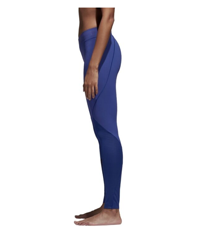 Adidas Womens Alphaskin Tech Tights / BNWT / Blue / RRP £75