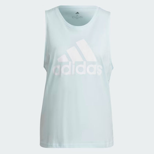 Adidas Womens Essential Big Logo Tank Top / Light Blue / RRP £22