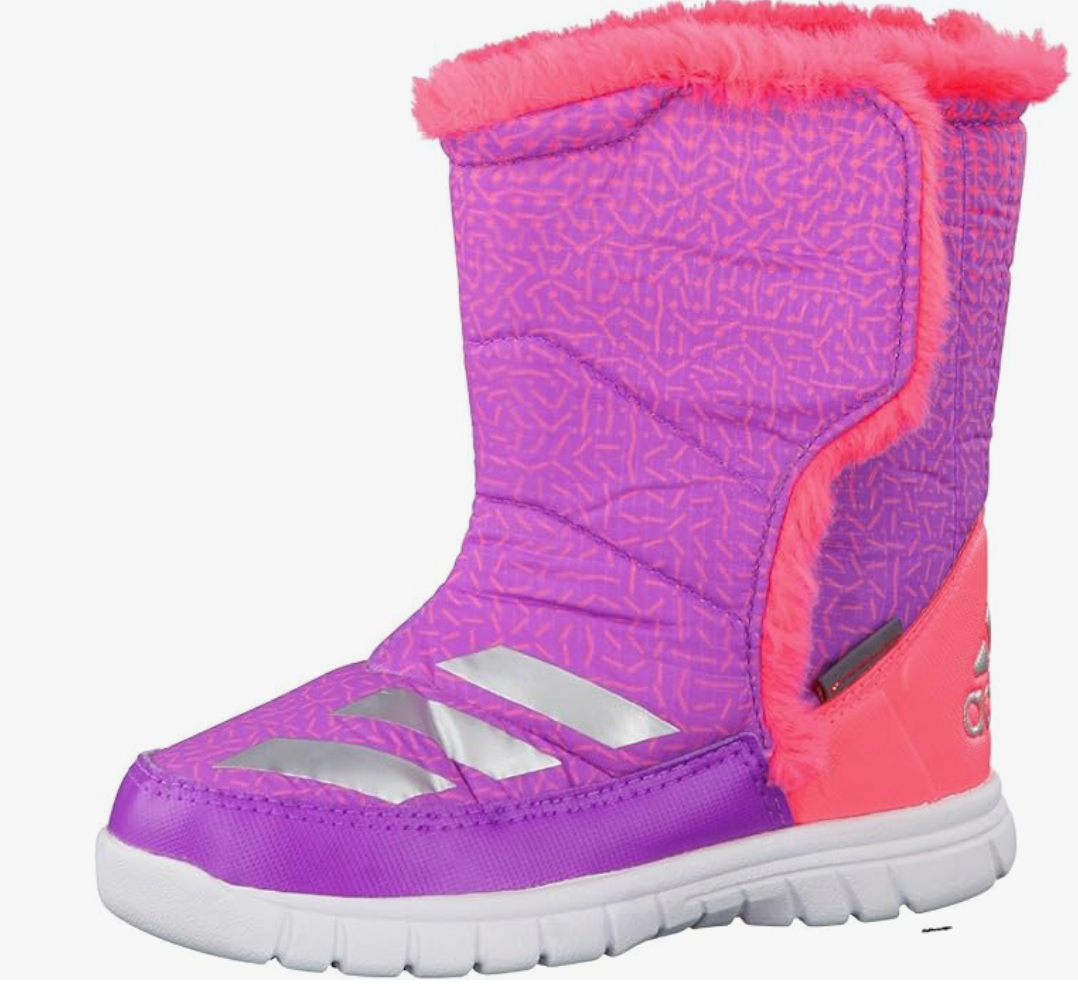 Adidas Infant Kids Lumi Lumi Snow Winter Boot Trainer / Pink White / RRP £45