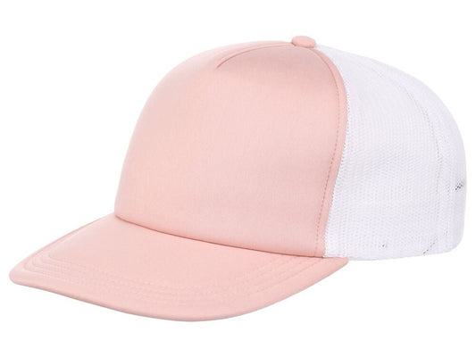 Unisex Plain Screen Foam Trucker Hat / Rose White / £20