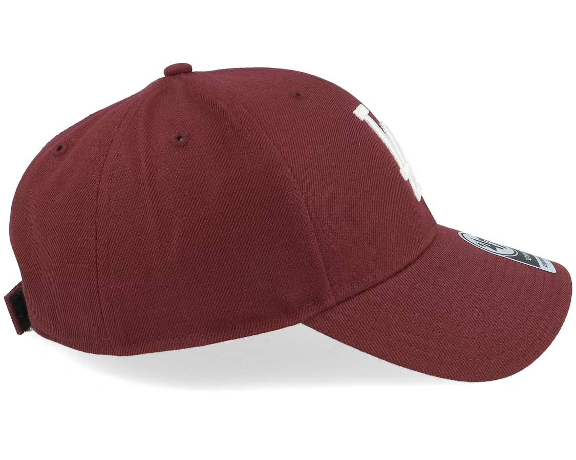 47 Brand LA Dodgers MVP Cap / Dark Maroon White / RRP £28