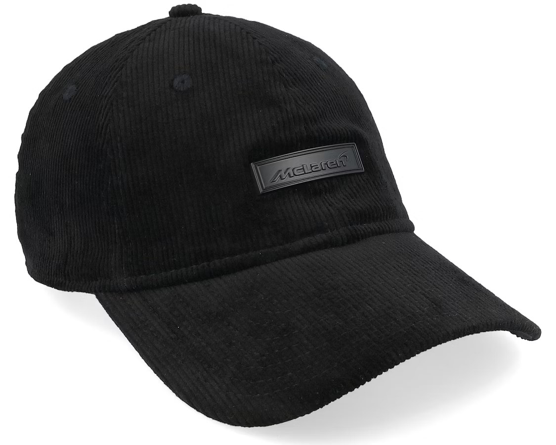 New Era Mclaren Black Cord 9Forty A-Frame Snapback Cap / Black Black / RRP £36
