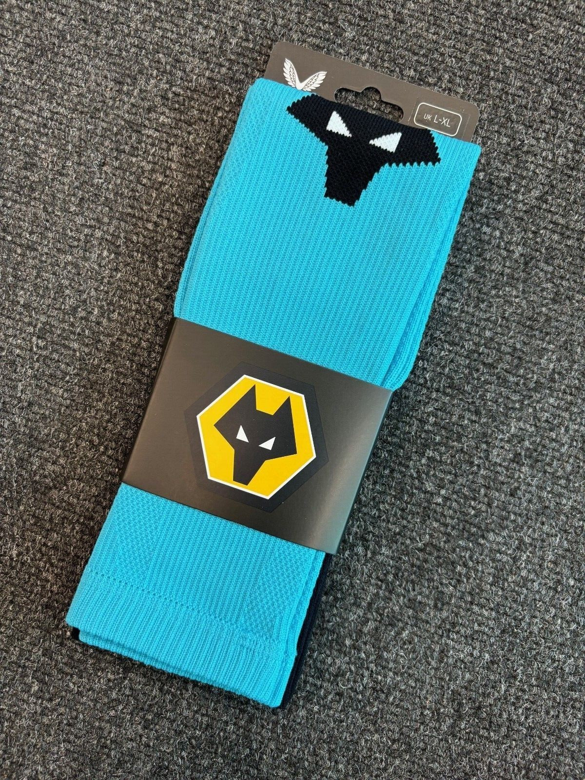Castore Mens Wolves Pro Player Issue GK Football Socks / Blue / RRP £20