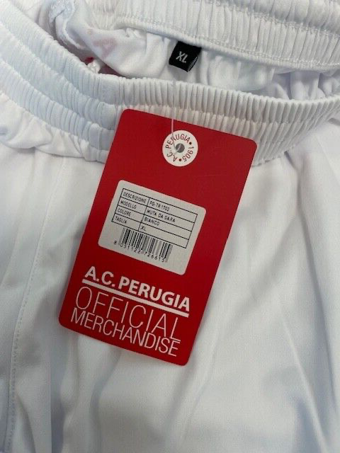 Perugia 2018-19 Frankie Garage Football Home Shorts / BNWT / White / RRP £25