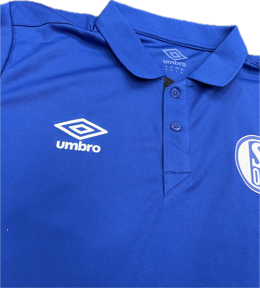 Umbro Schalke 04 Blue Polo Shirt / Blue / RRP £45